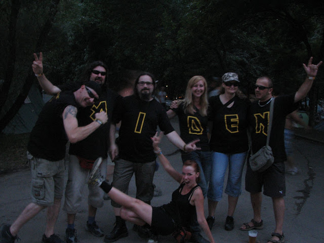 Iron Maiden fans at Sziget festival
