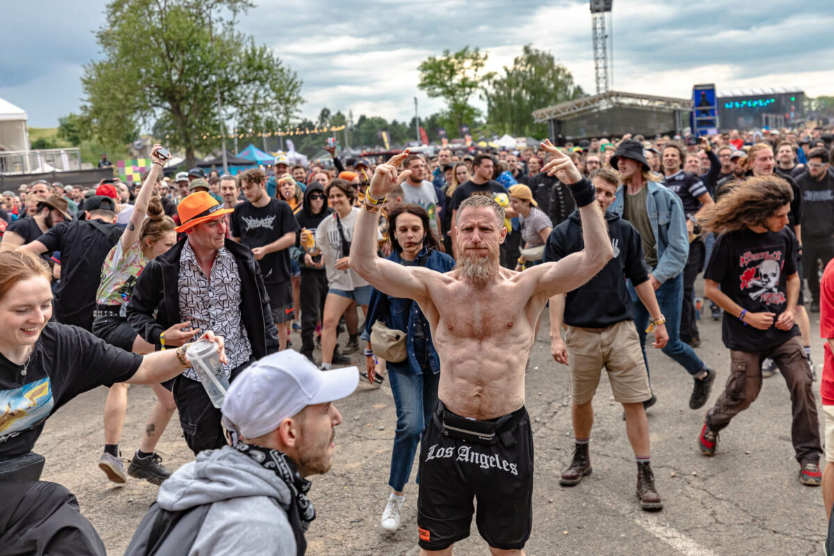 Metal fans at Rock for People 2024