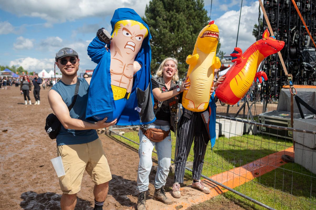 Mascots at Rock For People